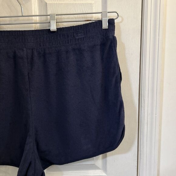 Ava & Viv Womens Plus 1X Navy Terrycloth Pull-On Shorts Stretch NWT Soft - Picture 12 of 16